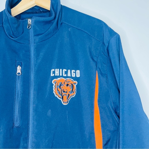 NFL Chicago Bears Navy Bomber Jacket Large - Picture 3 of 6
